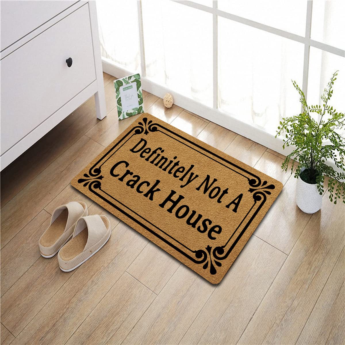 FunXiLin welcome mat shows colorful 3D print for vibrant home decor.
