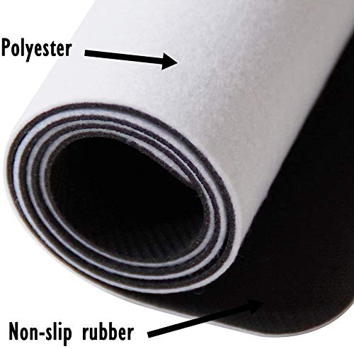 FunXiLin non-slip mat fits under most doorways for easy placement.