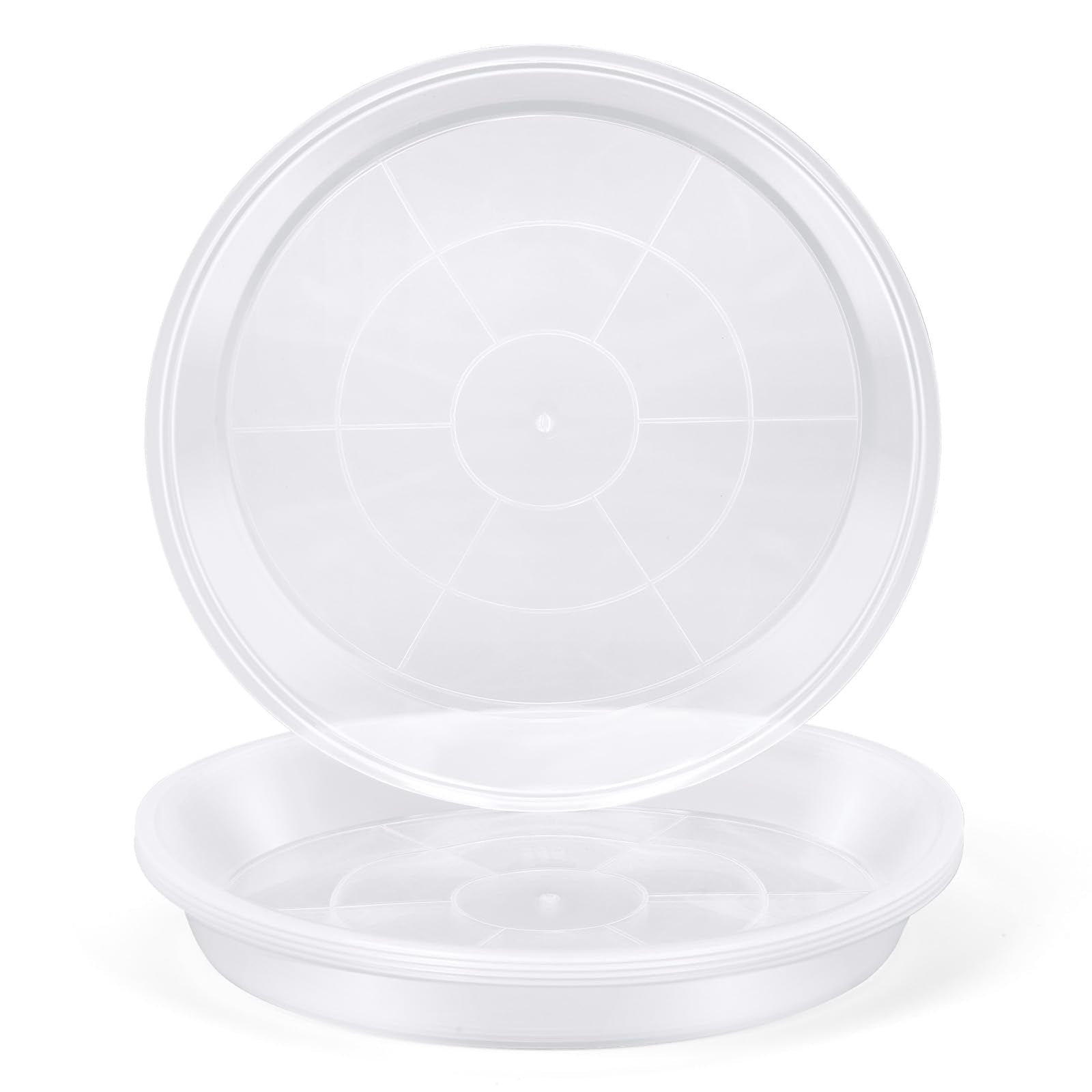 FUOAUYK clear plant saucer 7-inch indoors keeps spills off surfaces.