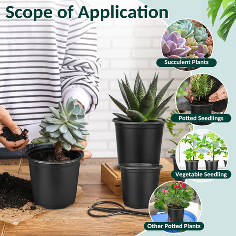 FUOAUYK premium PP plastic pots for flexible, durable use.