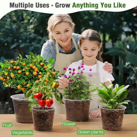 FUOAUYK lightweight plastic pot easy to move on balcony or windowsill