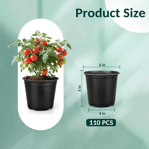FUOAUYK nursery pot bottom drainage close-up for moisture control