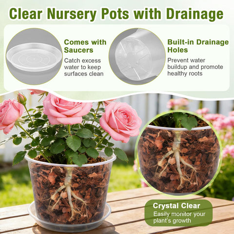 FUOAUYK plant pot with drainage holes promotes healthy airflow for roots.