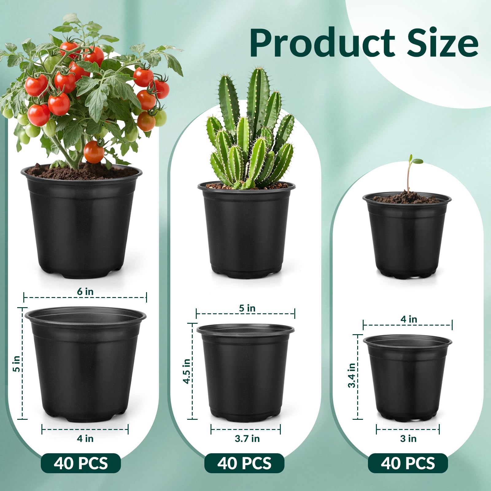 FUOAUYK 5-inch nursery pot ready for healthy seedling growth.