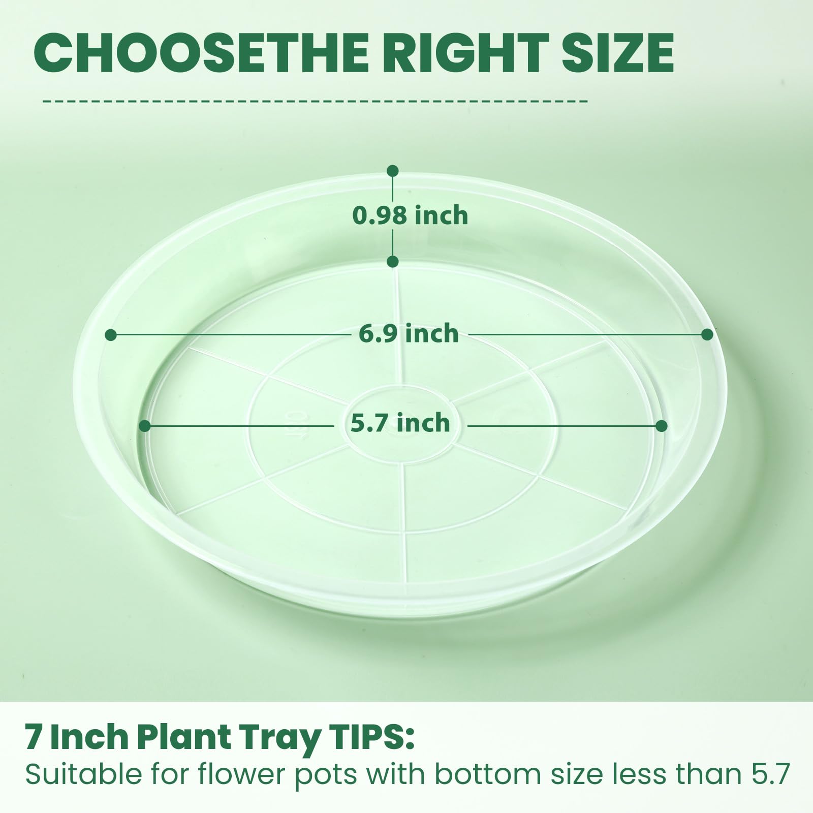 FUOAUYK water catcher saucer catches excess moisture for healthier roots.