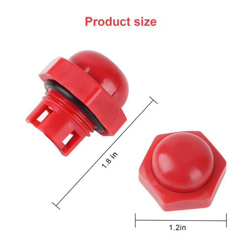 Fuoequl cat pump oil cap close-up ABS durability for heavy use.