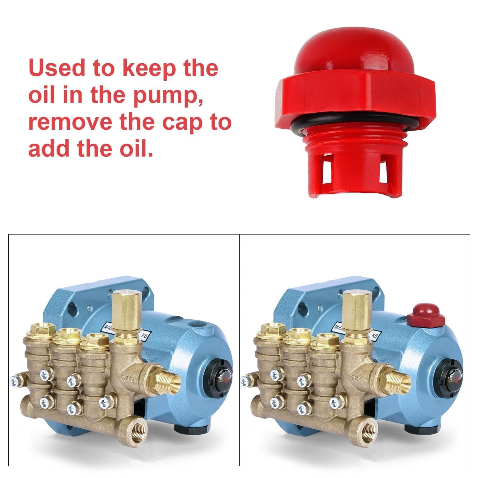 Fuoequl oil cap with O-Ring demonstrates durable ABS material.