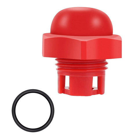 Fuoequl cat pump oil cap with O-Ring close-up showing seal and fit.