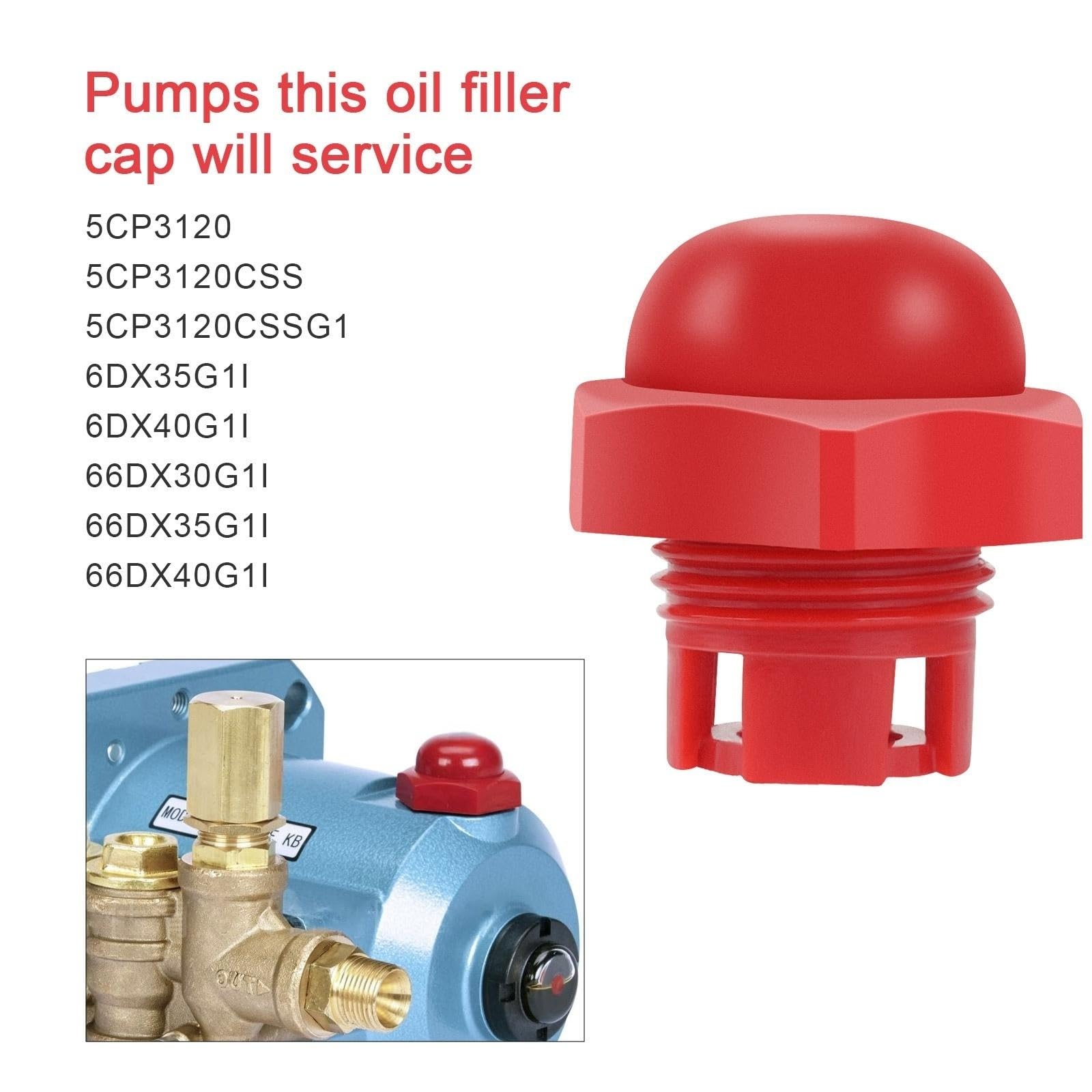 Fuoequl cat pump oil cap seal prevents leakage during operation.