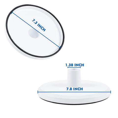 Fuoequl Hayward-compatible skimmer plate shown on above-ground pool for easy maintenance
