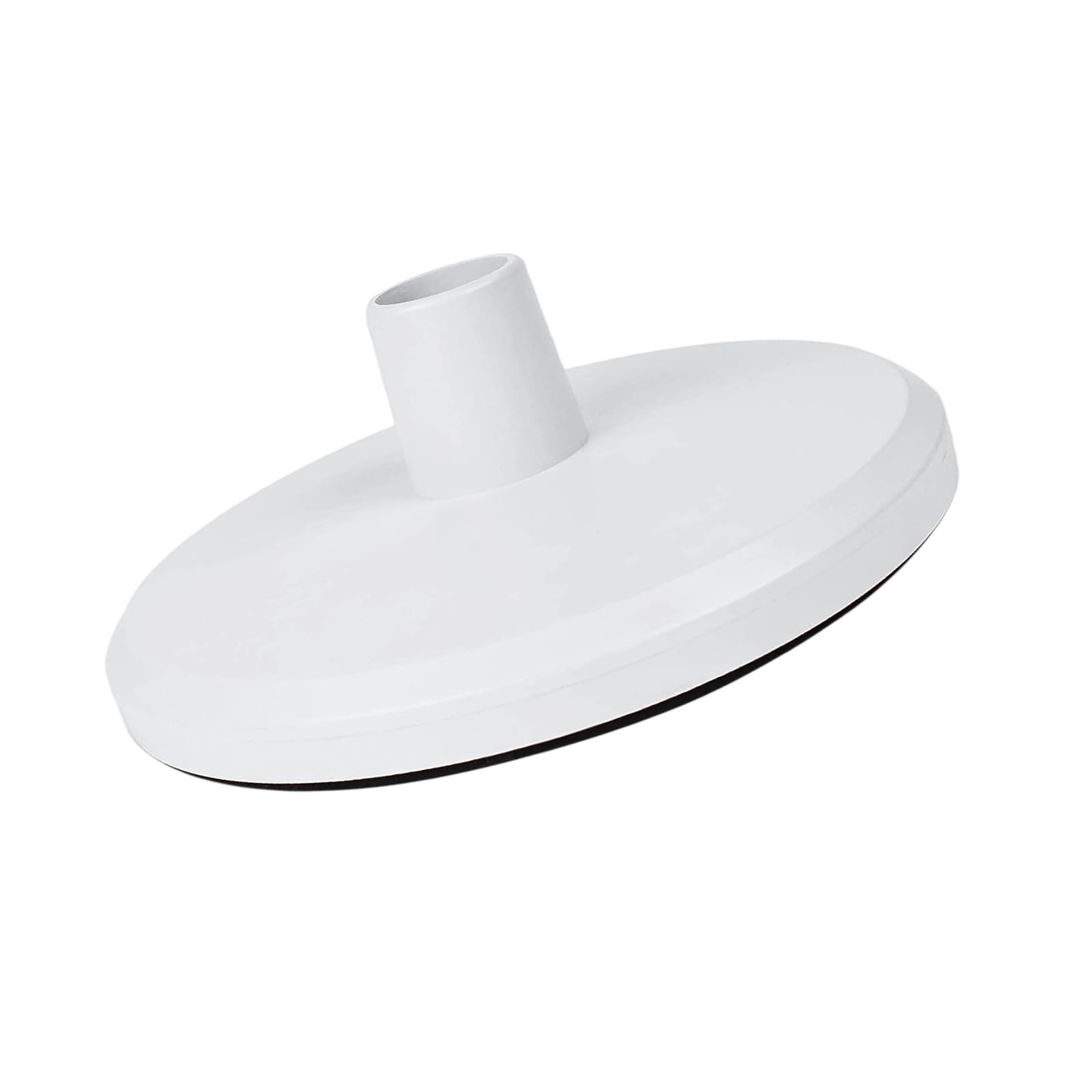 Fuoequl SP1106 vacuum plate attached to a skimmer basket for easy debris pickup