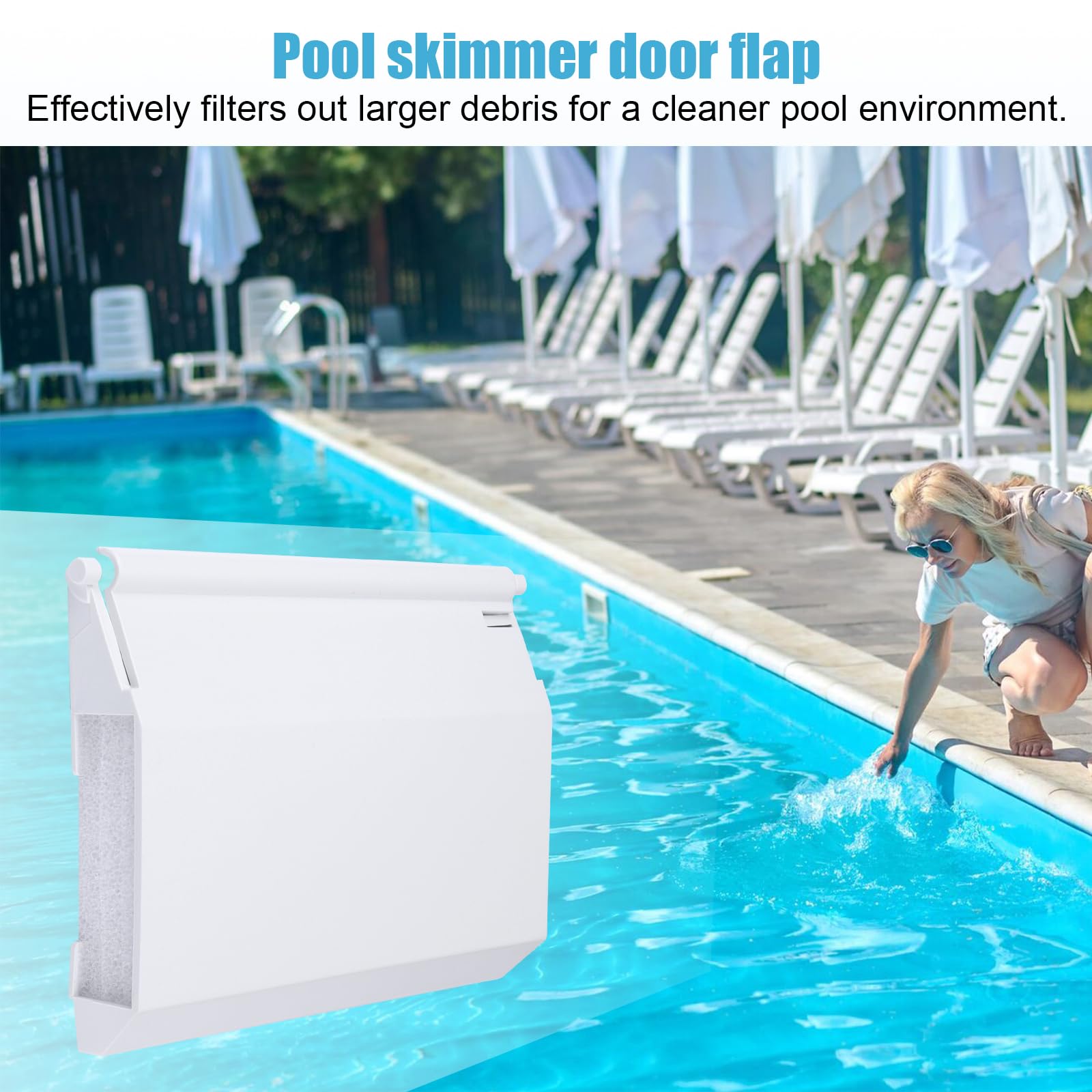 Fuoequl weir door dimensions 7-3/4 by 5-1/2 inches for many setups.