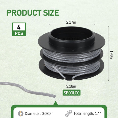 Fuosuc SB00L00 twist-design spool reduces drag and noise during use