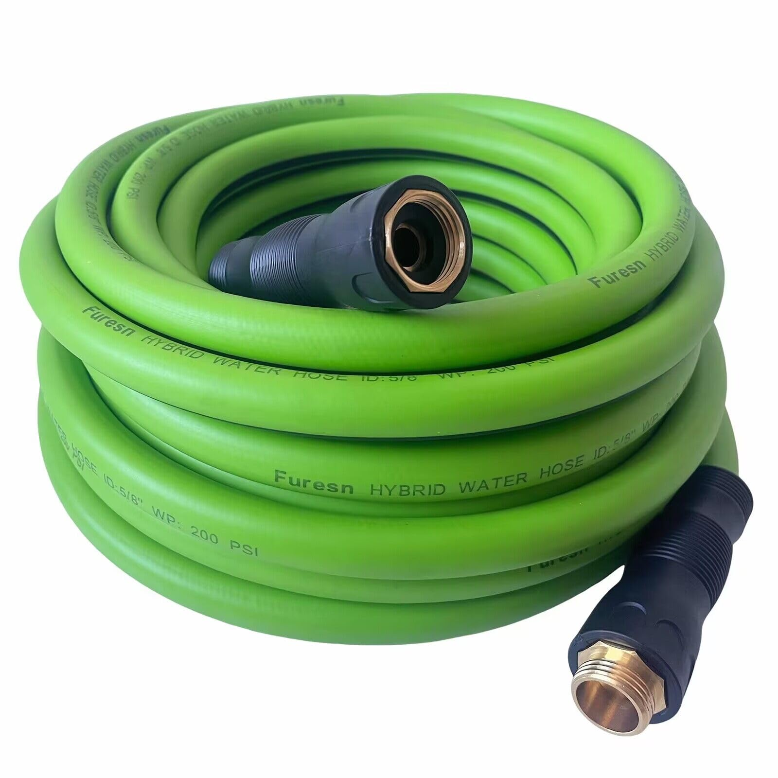 Furesn garden hose 5/8 inch x 15 ft hybrid no kink design for easy watering