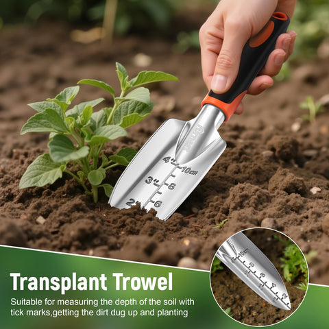 Furnest Garden Tool Set aluminum kit emphasizes lightweight, durable construction