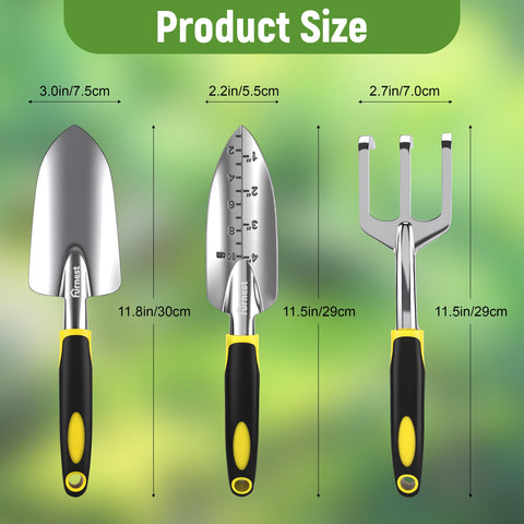 Furnest garden tool set transplant shovel enabling easy seedling relocation.