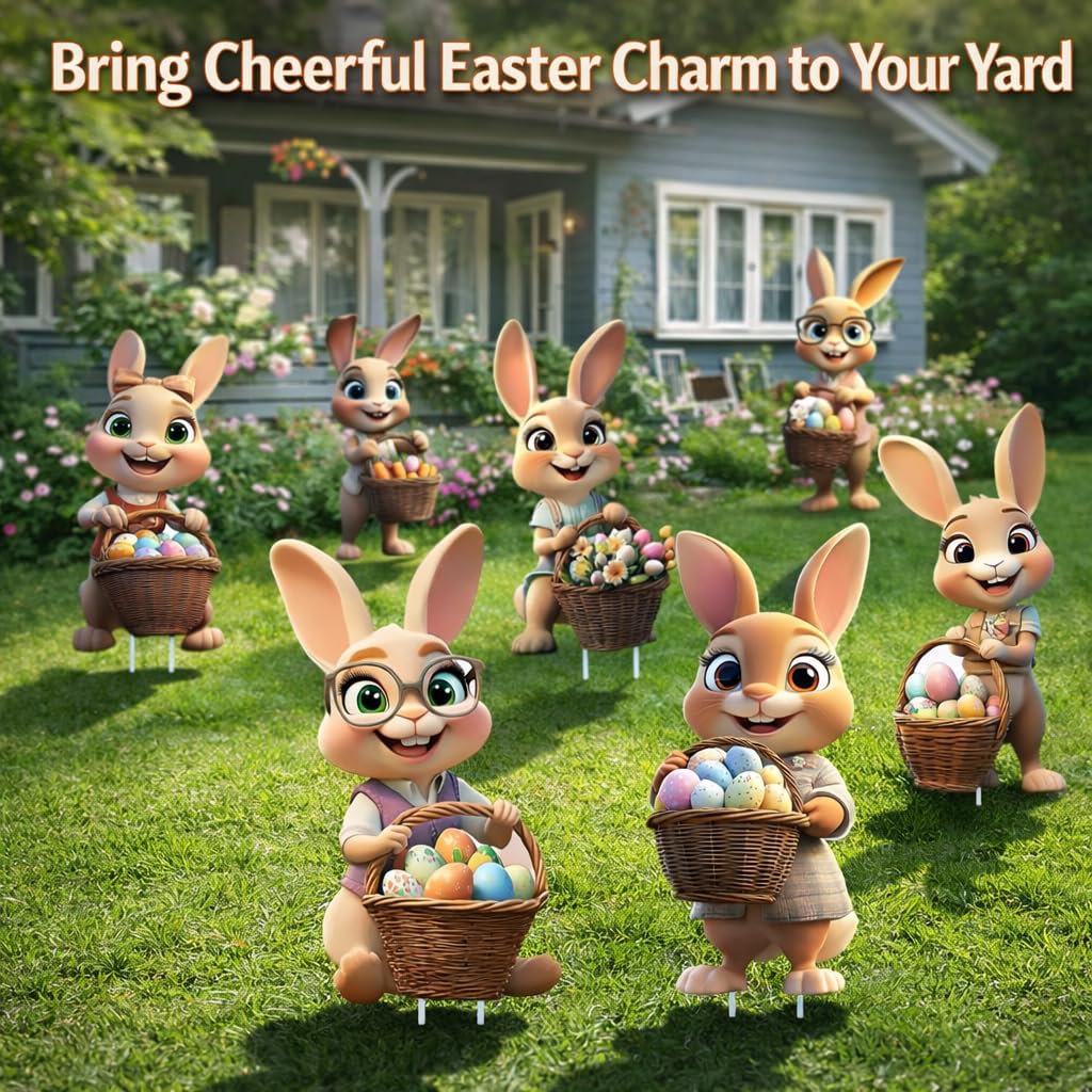 FurniCore Easter entrance display signs create a festive party welcome.