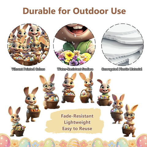 FurniCore front-yard Easter signs decorate garden paths and entrances with cheer.
