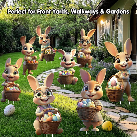FurniCore waterproof outdoor Easter decor ready to weather light rain in your garden.