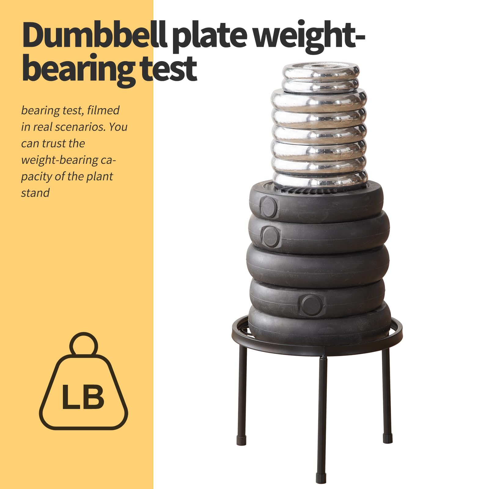 Furshus non-slip feet keep stands steady and protect floors.