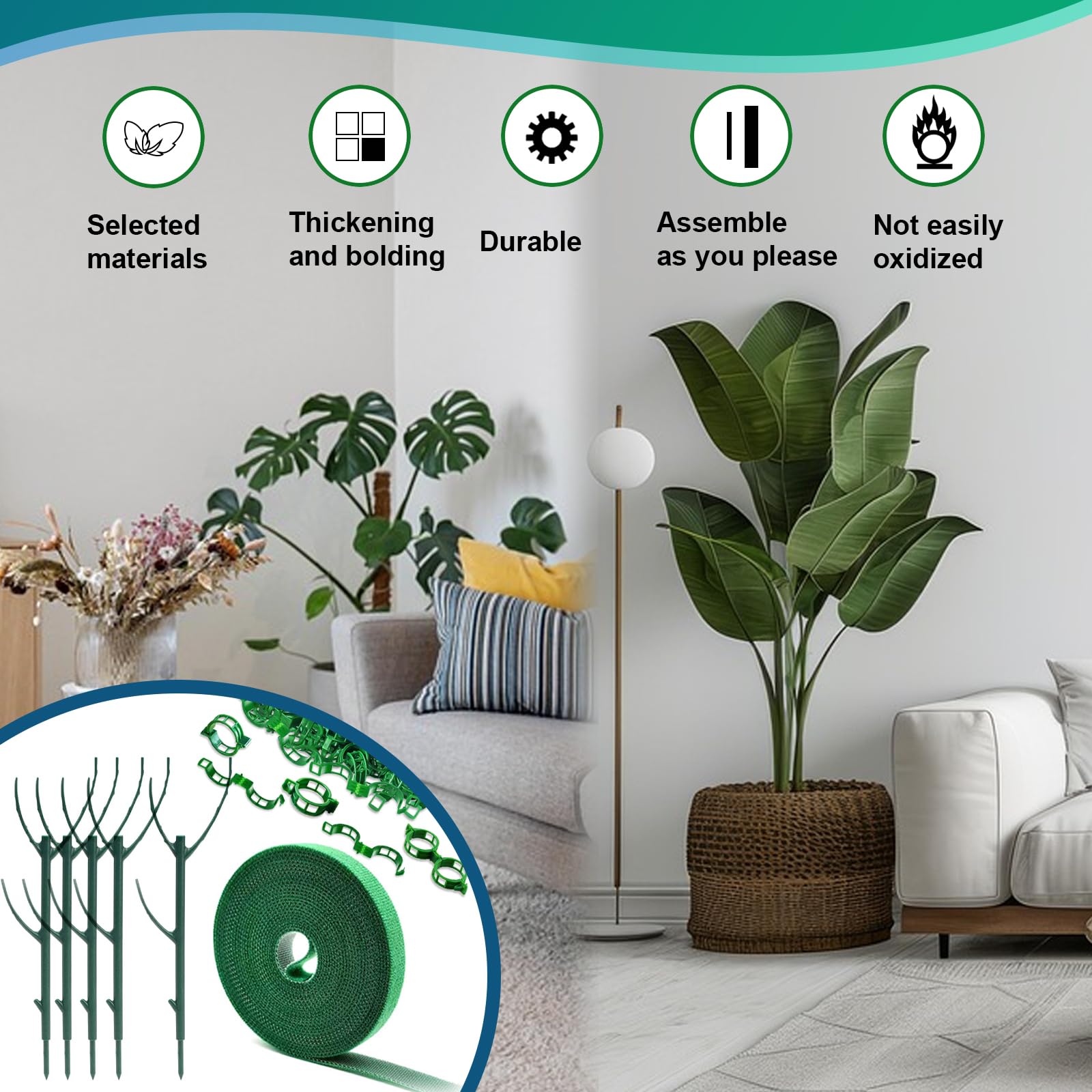 Fushichang frame helps organize climbers in small planters and windowsills
