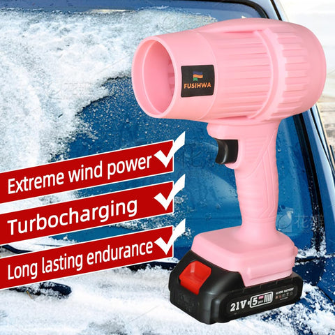FUSIHWA 300 CFM airflow helps clear leaves and dust efficiently