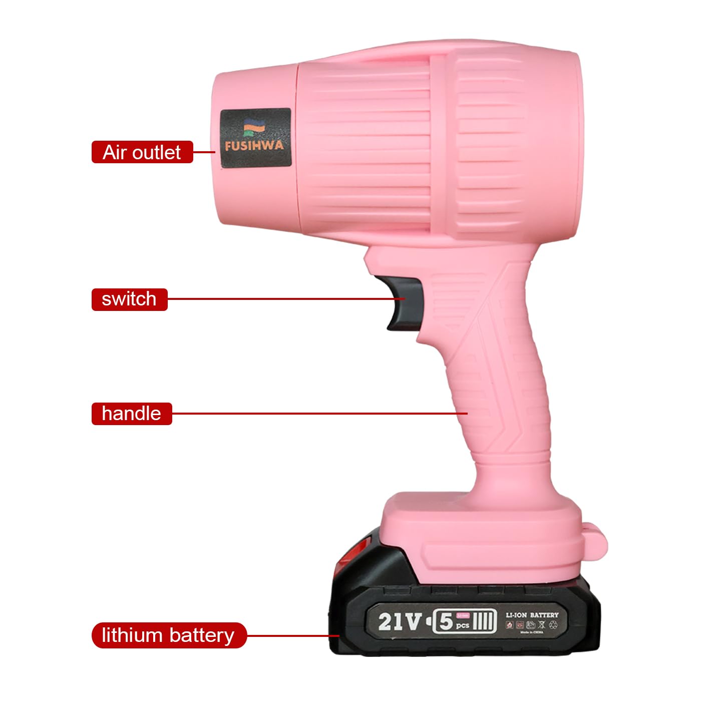 FUSIHWA ergonomic soft grip reduces fatigue during extended use