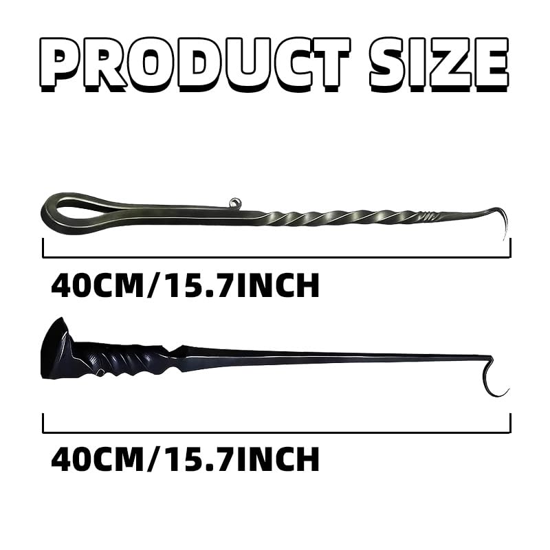 Fusionara Meat Hook Flipper ergonomic handle demonstrating comfortable non-slip grip