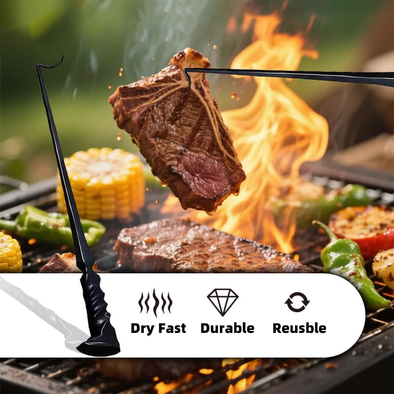 Fusionara Meat Hook Flipper versatile tool for grilling and kitchen prep