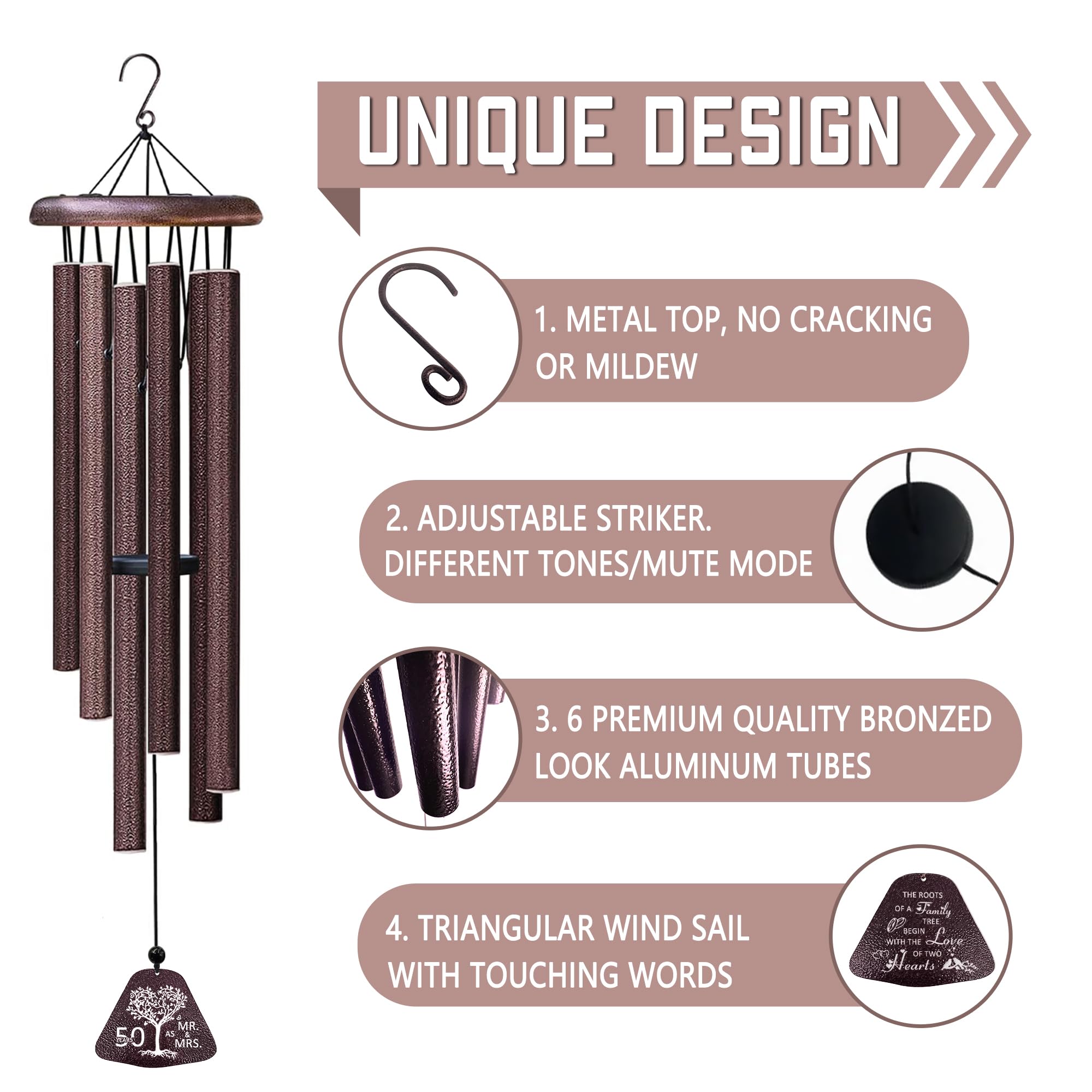 Fusui wind chime packaging presented in an elegant gift box for gifting