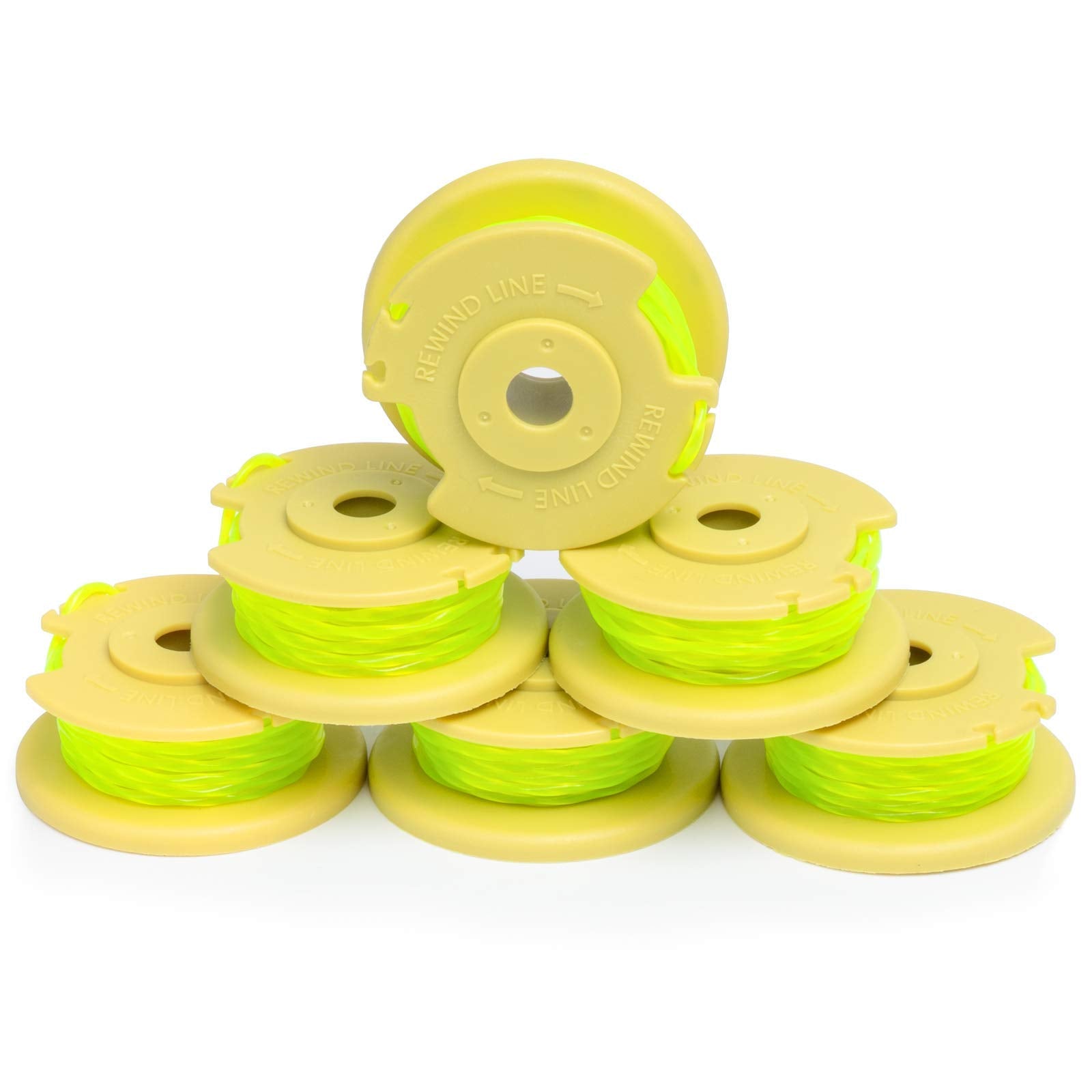 Future Way weed eater string 6-pack for Ryobi trimmers enabling quick edge cleanup