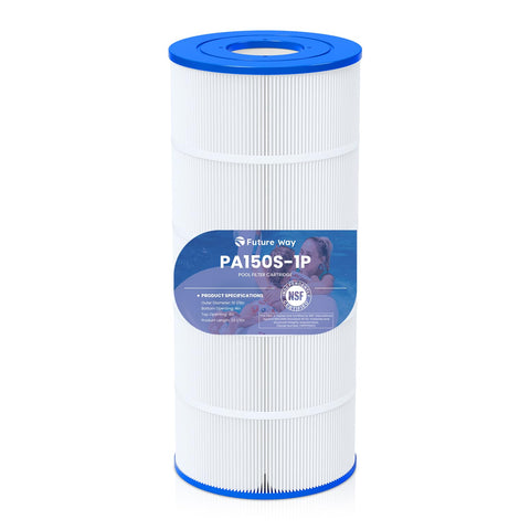 Future Way C150S filter close-up highlighting fine pleats for clear pool water.
