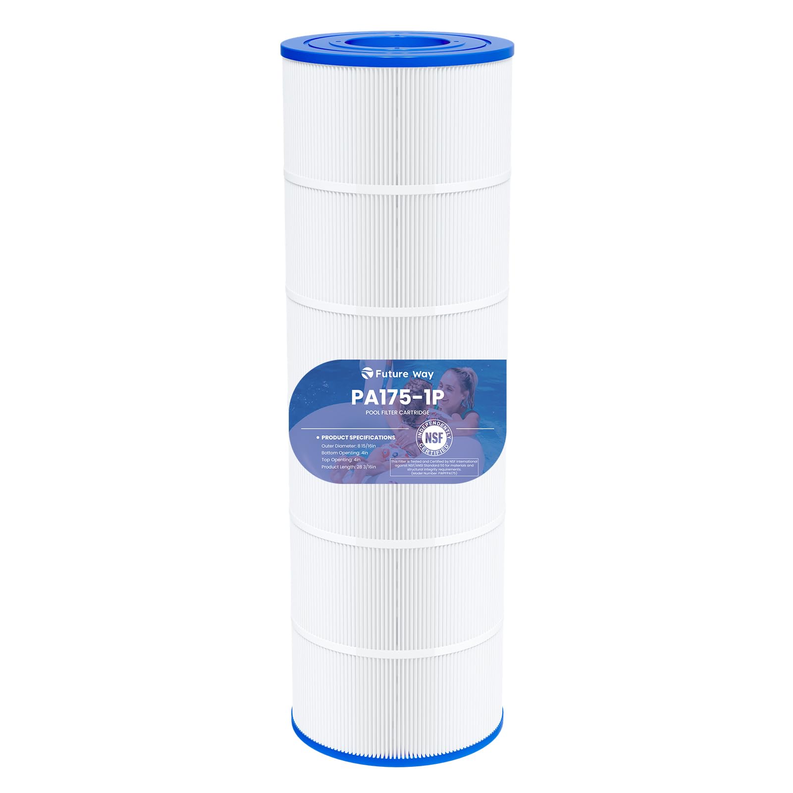 Future Way C1750 filter-assembly for pool systems; easy replacement