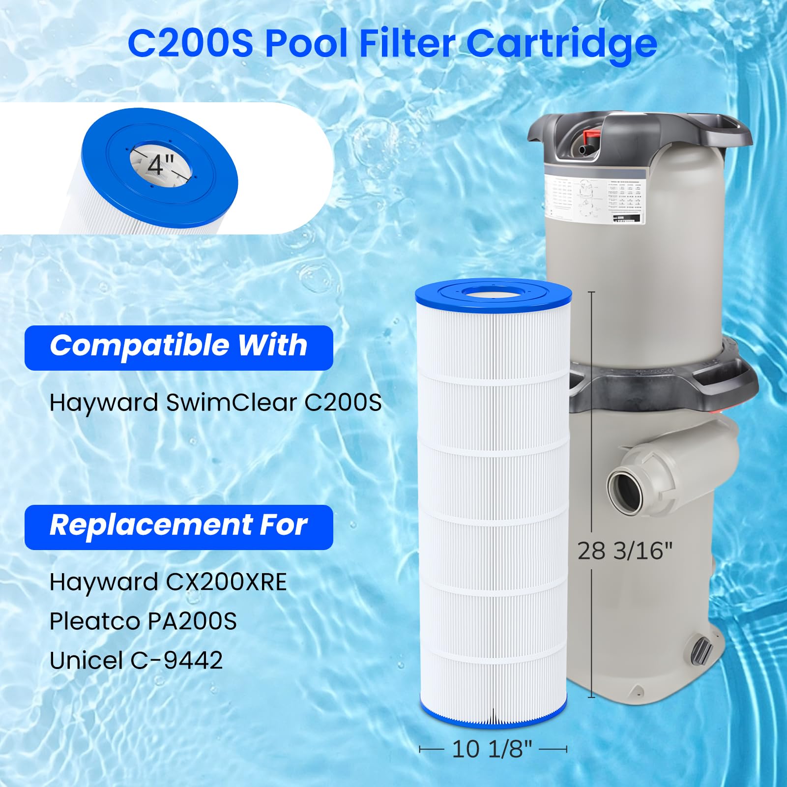 Future Way C200S cartridge installation in a filter demonstrates easy fit.