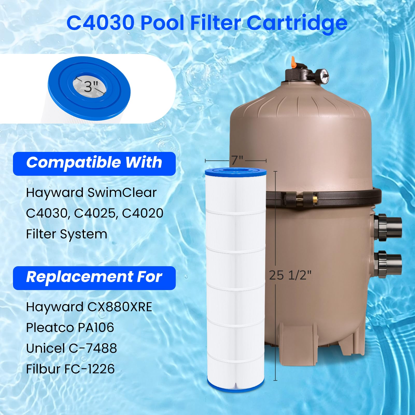 Future Way C4030 side view cartridge ready for easy replacement