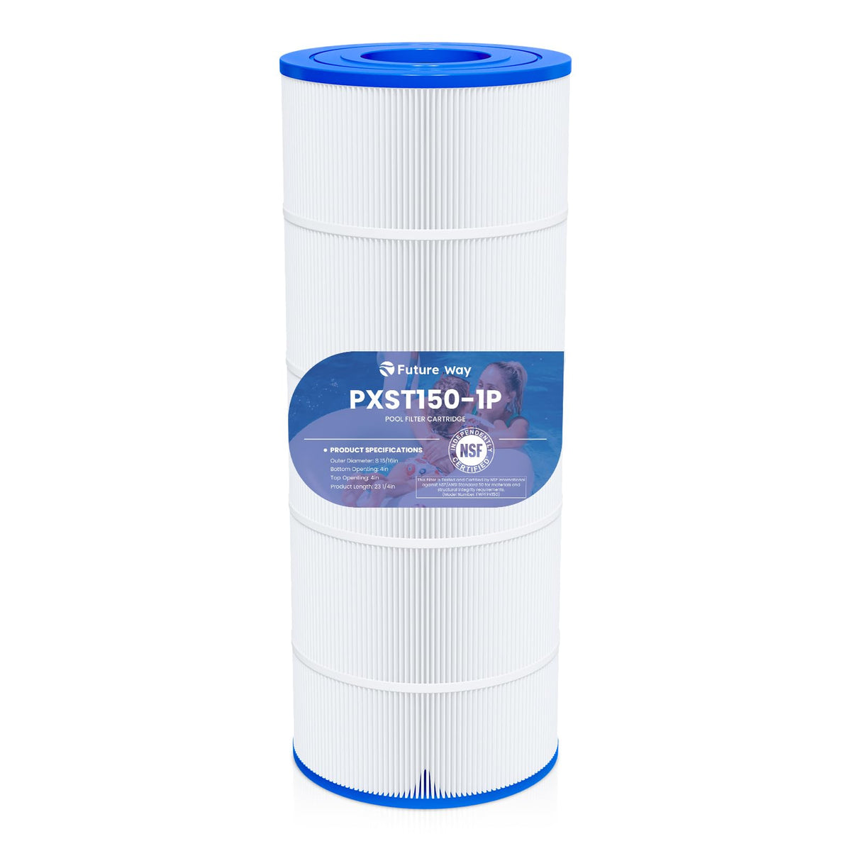Future Way CC1500e filter cartridge outer diameter view showing Hayward compatibility