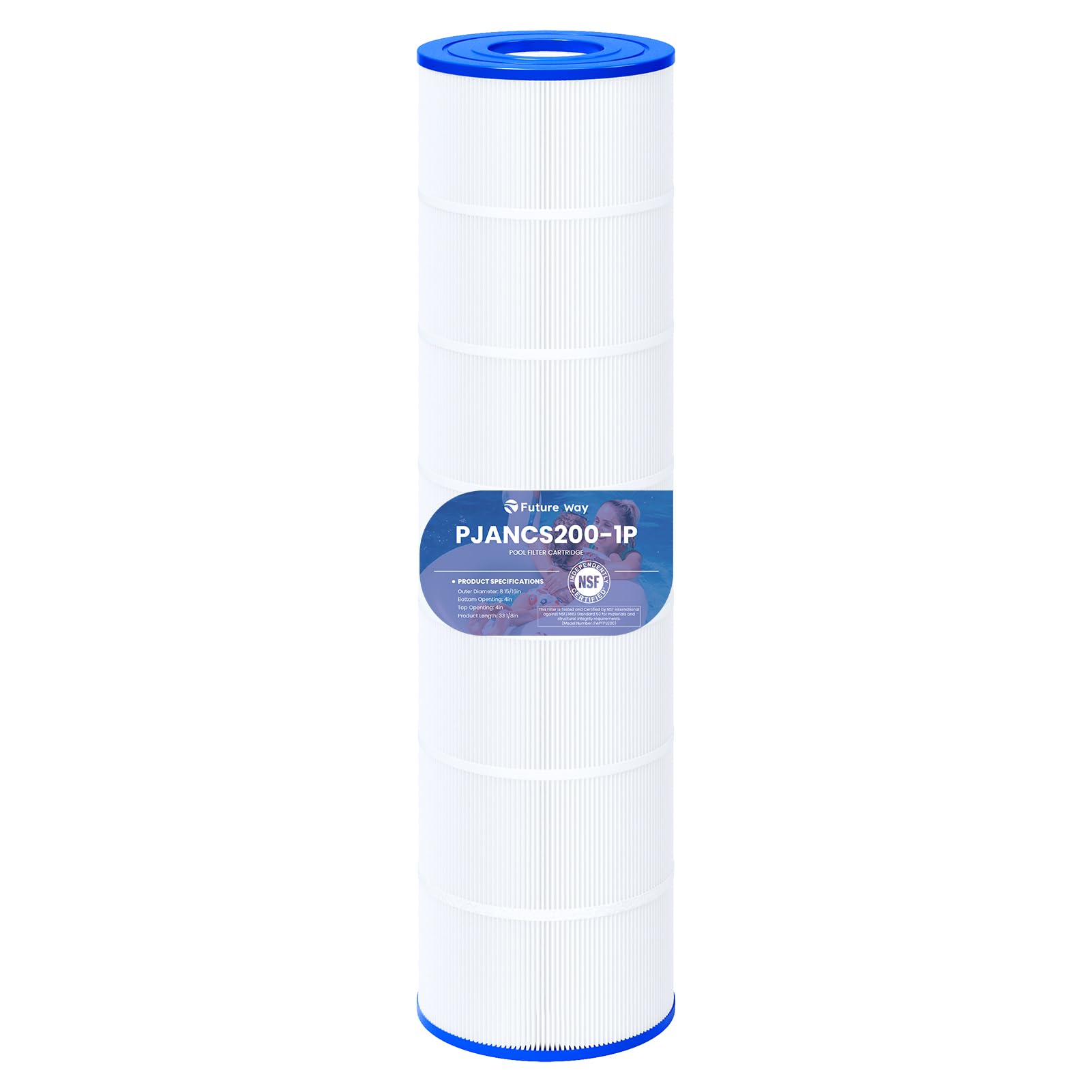 Future Way CS200 filter cartridge body - robust construction for steady pool filtration.