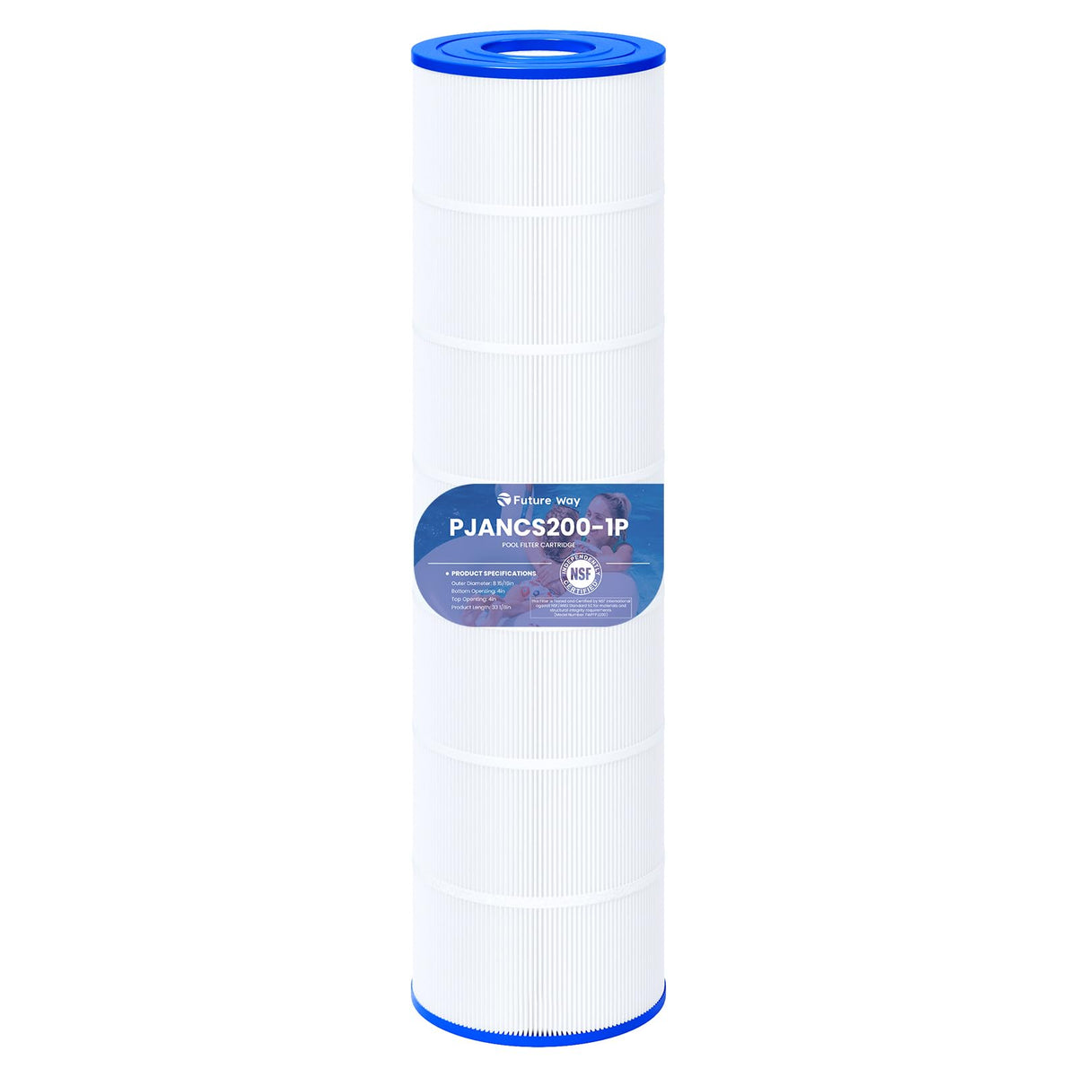 Future Way CS200 filter cartridge body - robust construction for steady pool filtration.