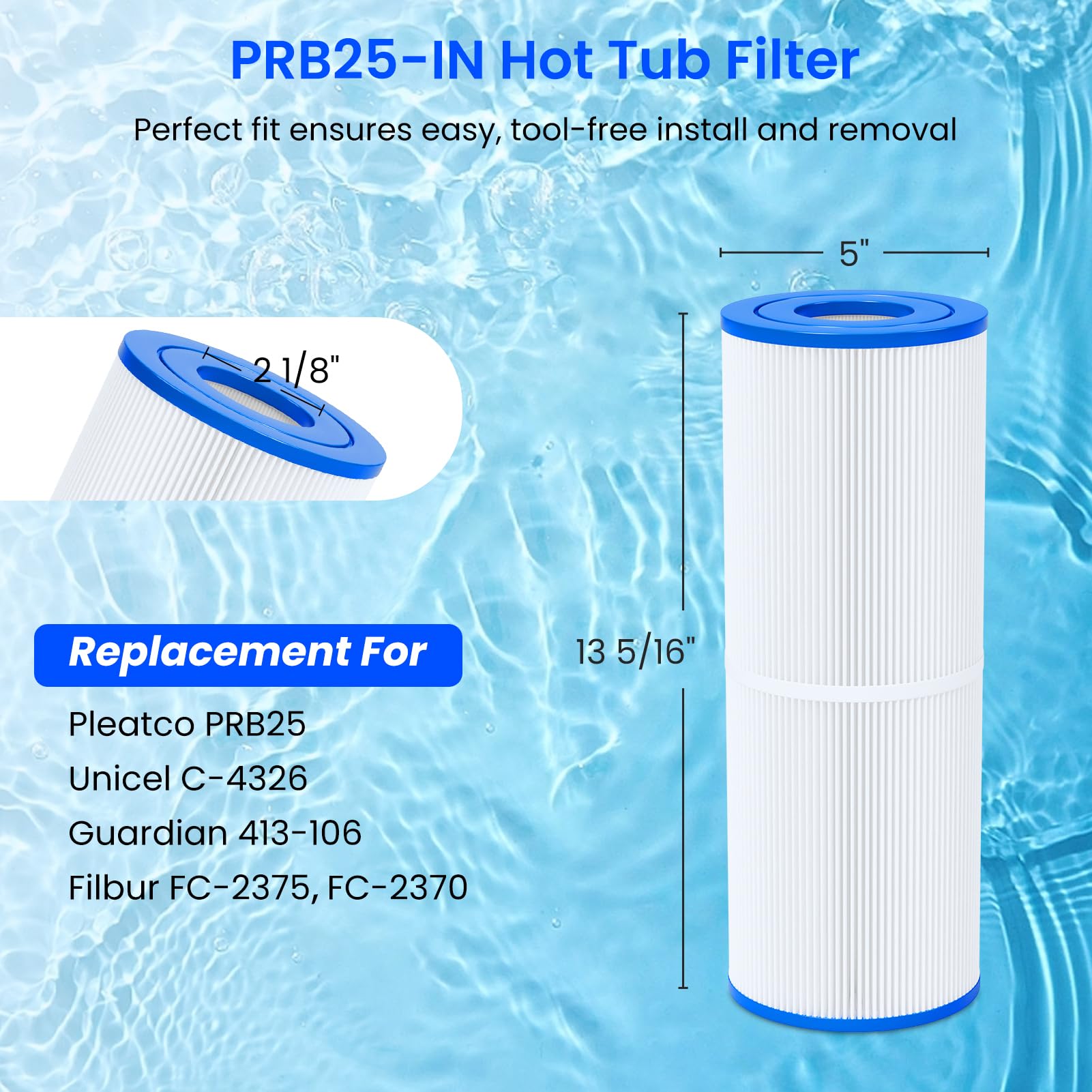 Future Way PRB25-IN filter side view emphasizes robust construction and reliable performance.
