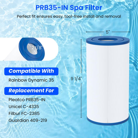Future Way PRB35-IN filter side view shows compact drop-in design.