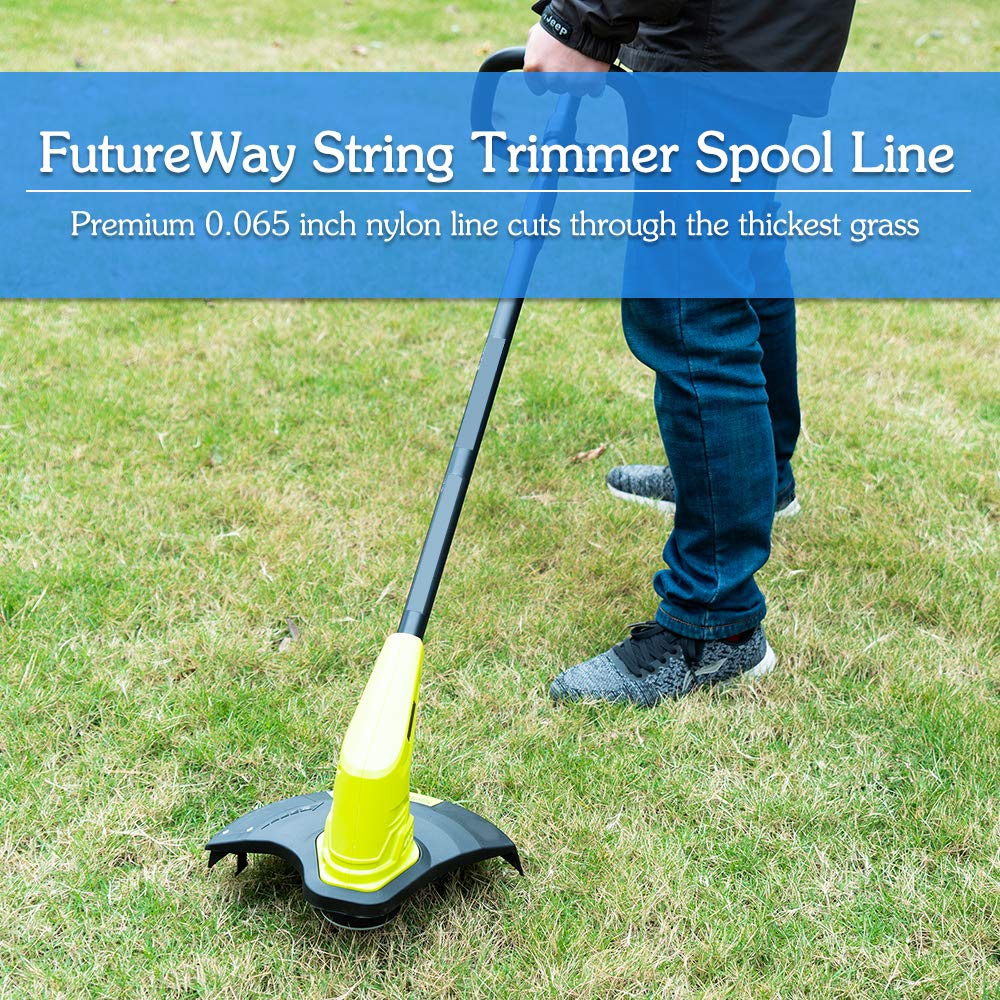 Future Way Ryobi One+ compatibility makes replacement easy on cordless trimmers