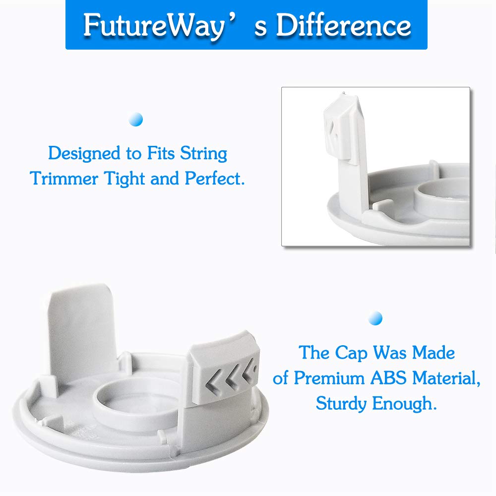 Future Way twisted line delivers 11 feet per spool for longer trimming runs