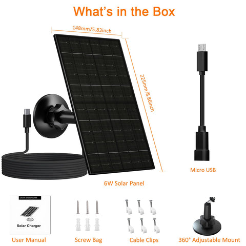 FUTUREZEN outdoor solar panel in backyard camera setup.