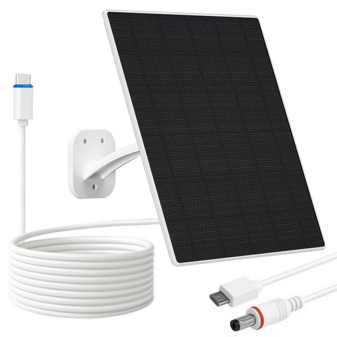 FutureZEN solar panel for security camera mounted on roof delivers steady outdoor power