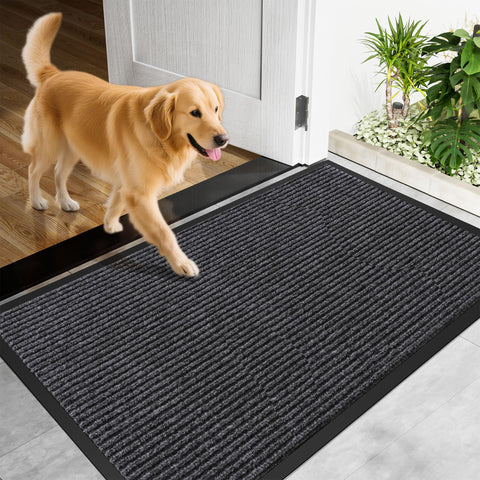 Futurwit door mat with non-slip rubber backing for secure placement