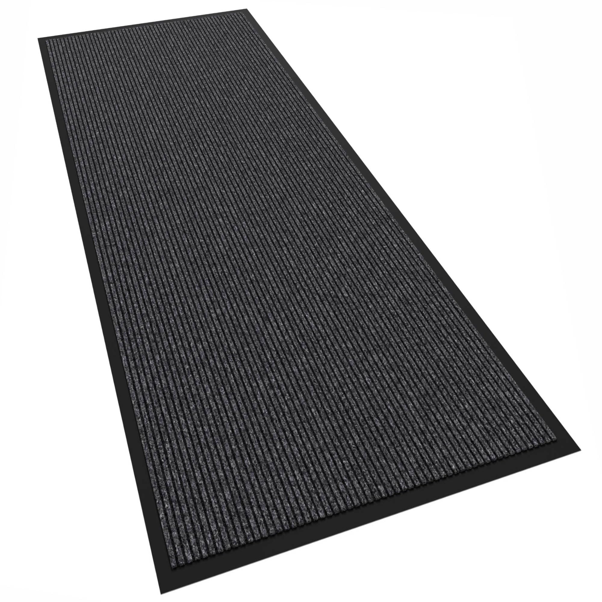 Futurwit front door mat 72x36 welcomes guests while keeping dirt outside.