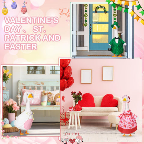 FuWeave Easter goose outfits enhance spring yard display