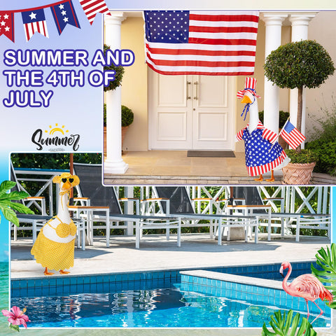 FuWeave 4th of July goose outfits bring patriotic outdoor flair