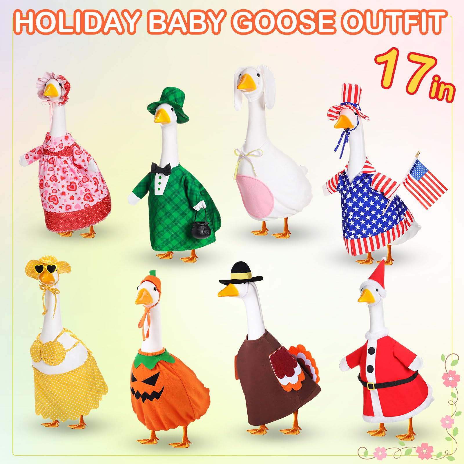 FuWeave Christmas goose outfit adds cozy holiday cheer to your porch