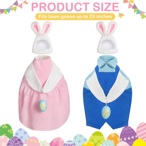 FuWeave Easter goose outfit blue egg design for outdoor display and photo-worthy charm